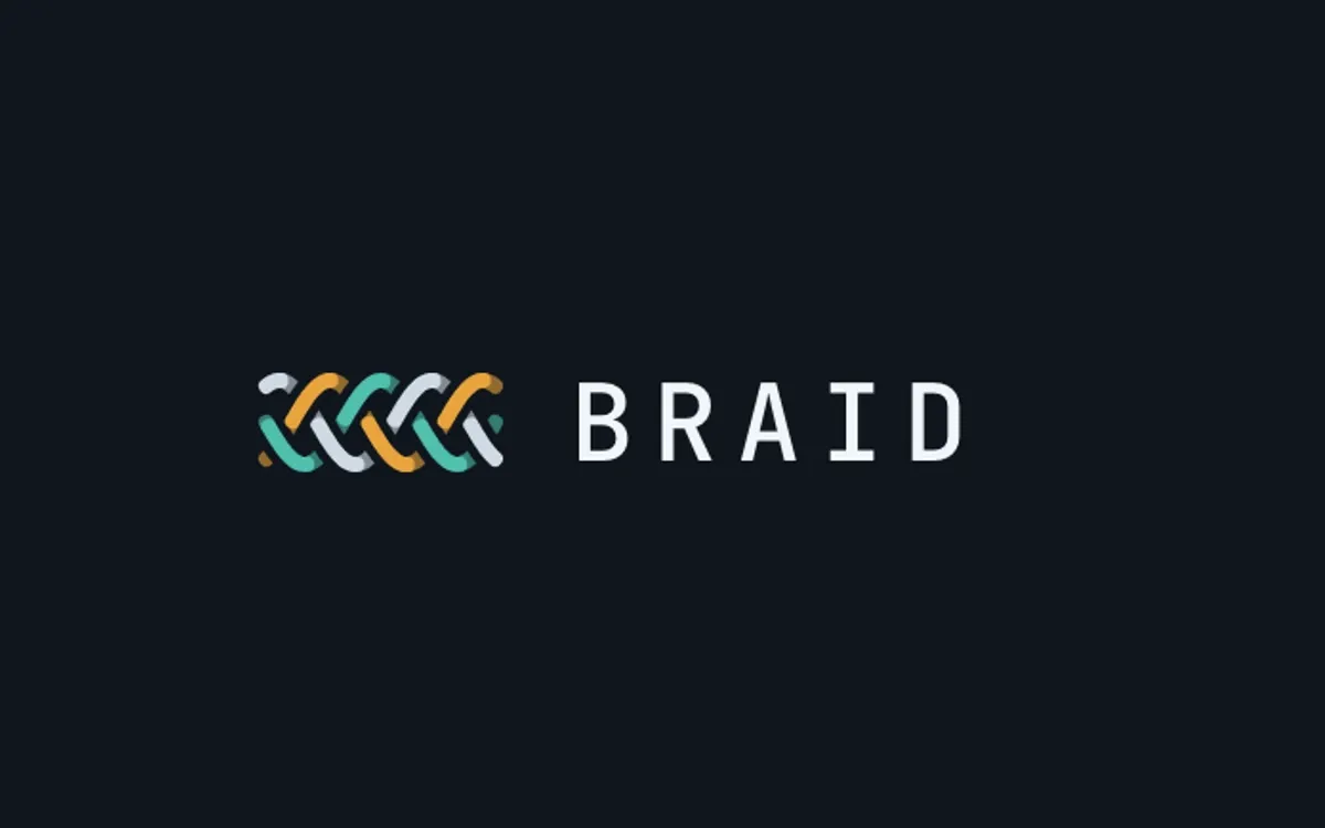The Braid logo, a braid of colored strands beside the name